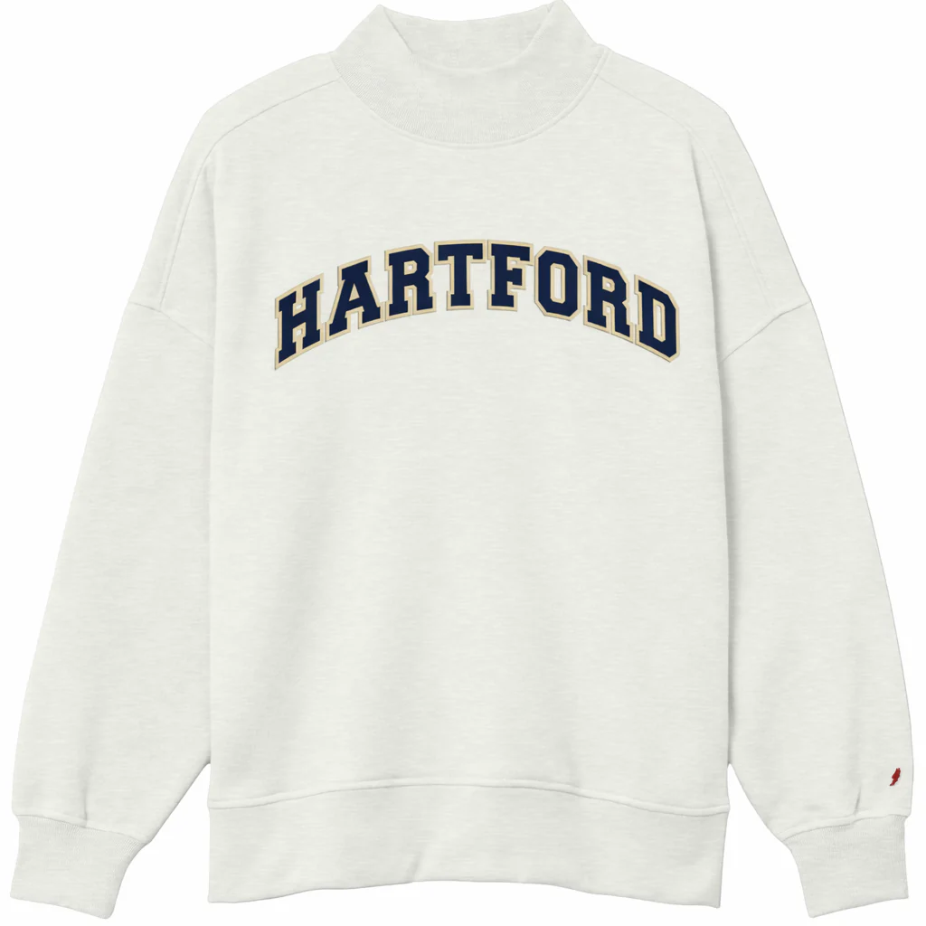 Hartford Yard Goats L2 Brand Diana Mock Neck Pull Over Cream