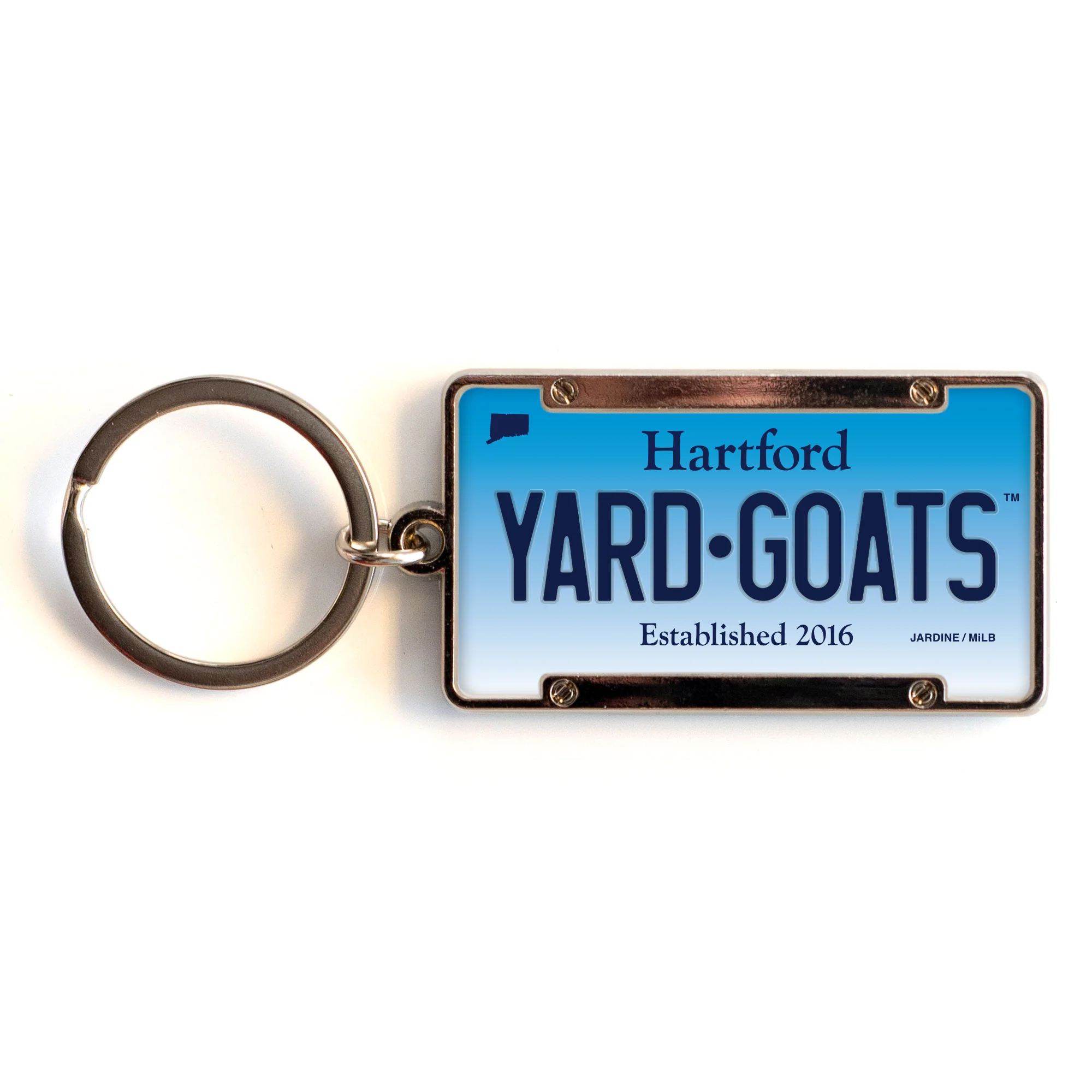 Hartford Yard Goats License Plate Key Chain