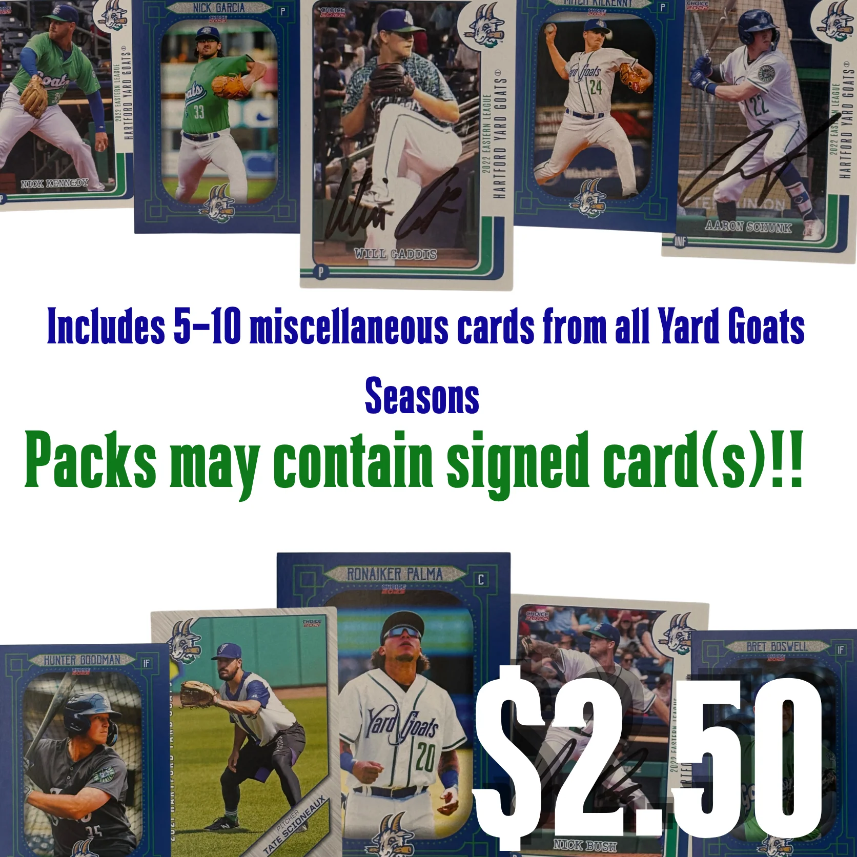 Hartford Yard Goats Mystery Card Pack