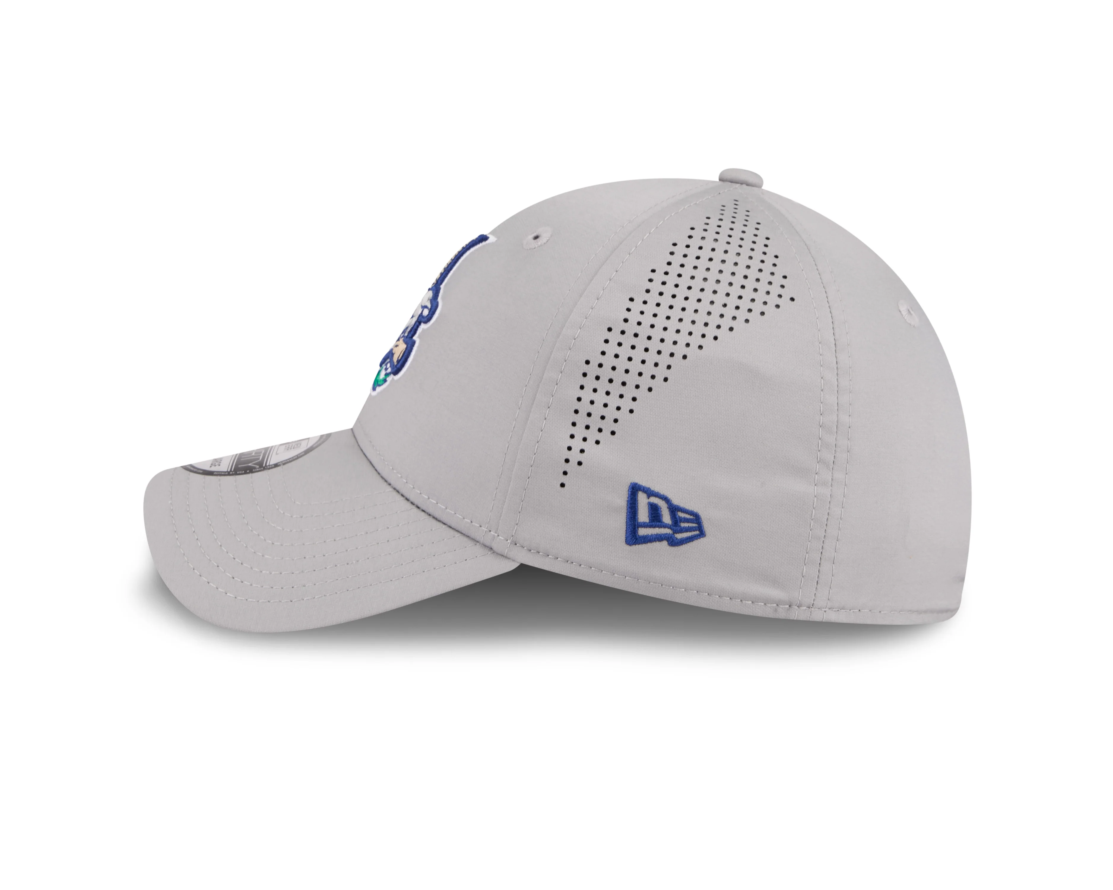 Hartford Yard Goats New Era Grey Perforated Flex Fit - Image 6