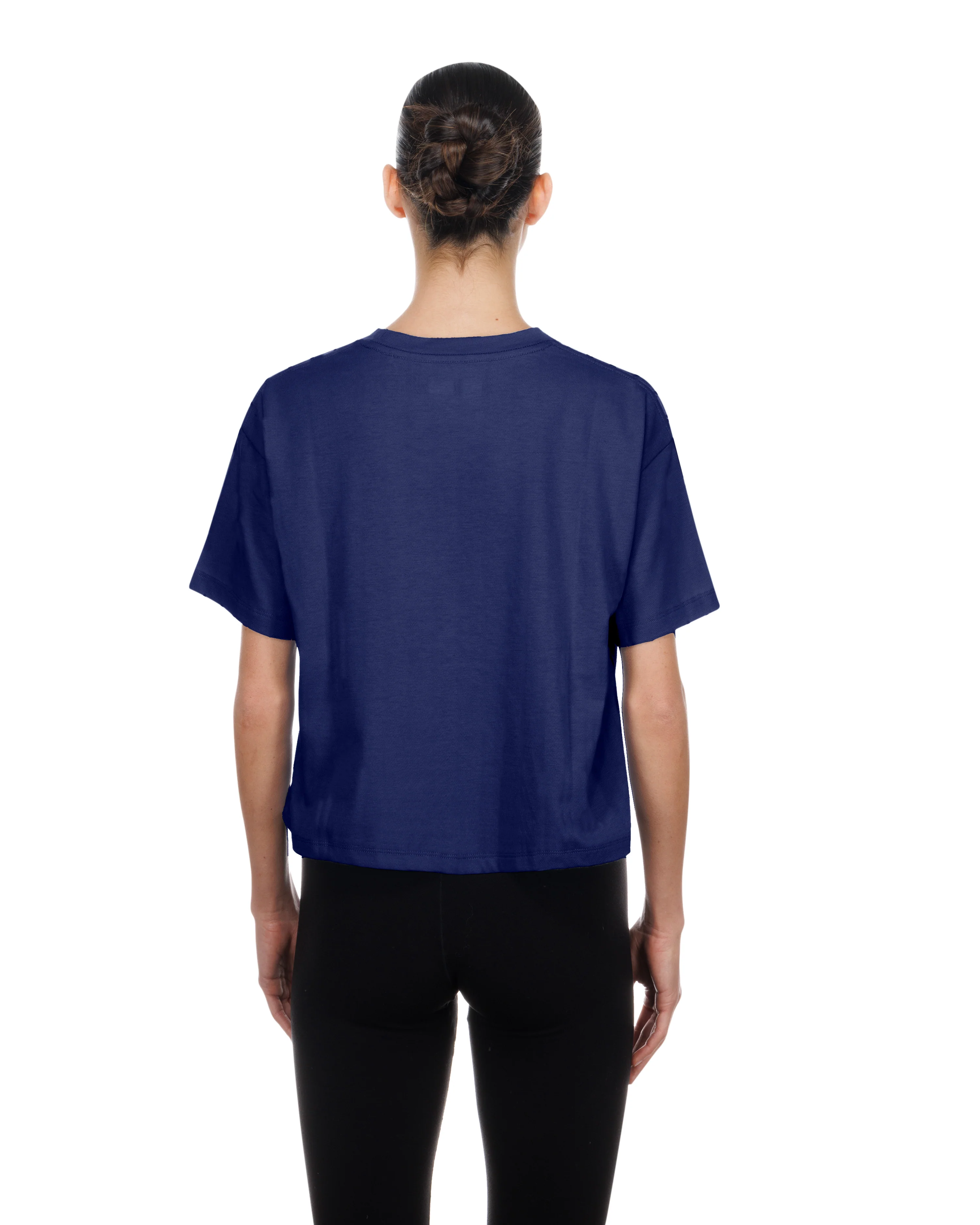 Hartford Yard Goats New Era Women's Cropped Wave Tee - Image 2
