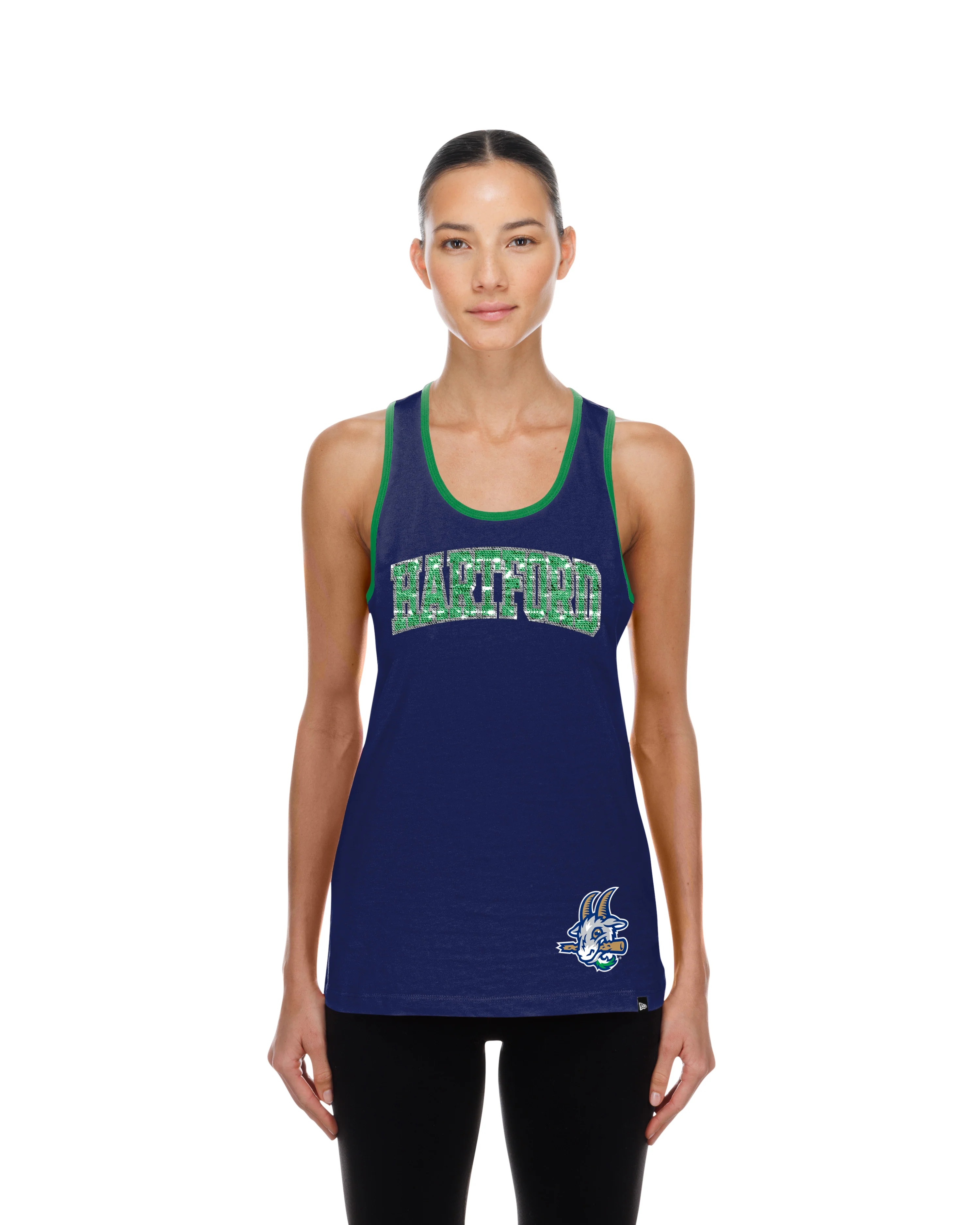 Hartford Yard Goats New Era Women's Glitter Tank