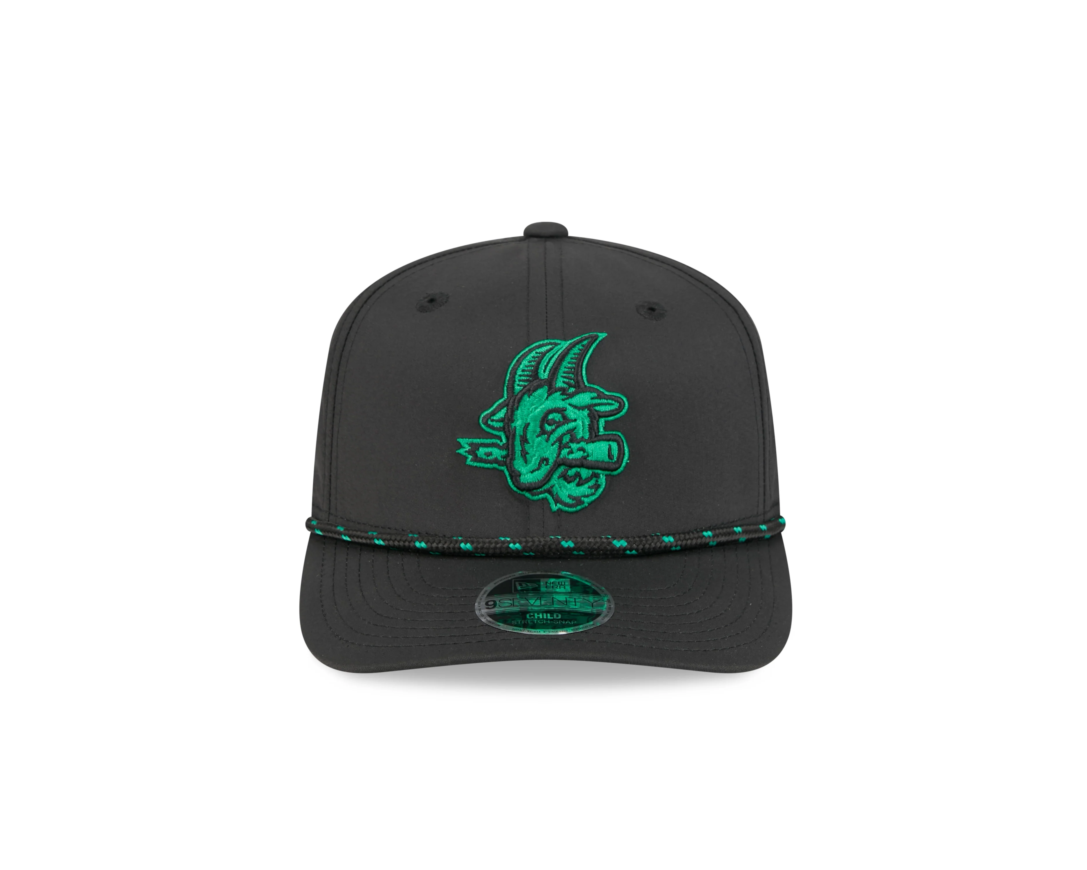 Hartford Yard Goats New Era Youth Black Adjustable Cap - Image 2