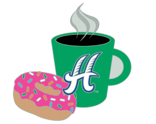 Hartford Yard Goats Coffee & Donut Lapel Pin