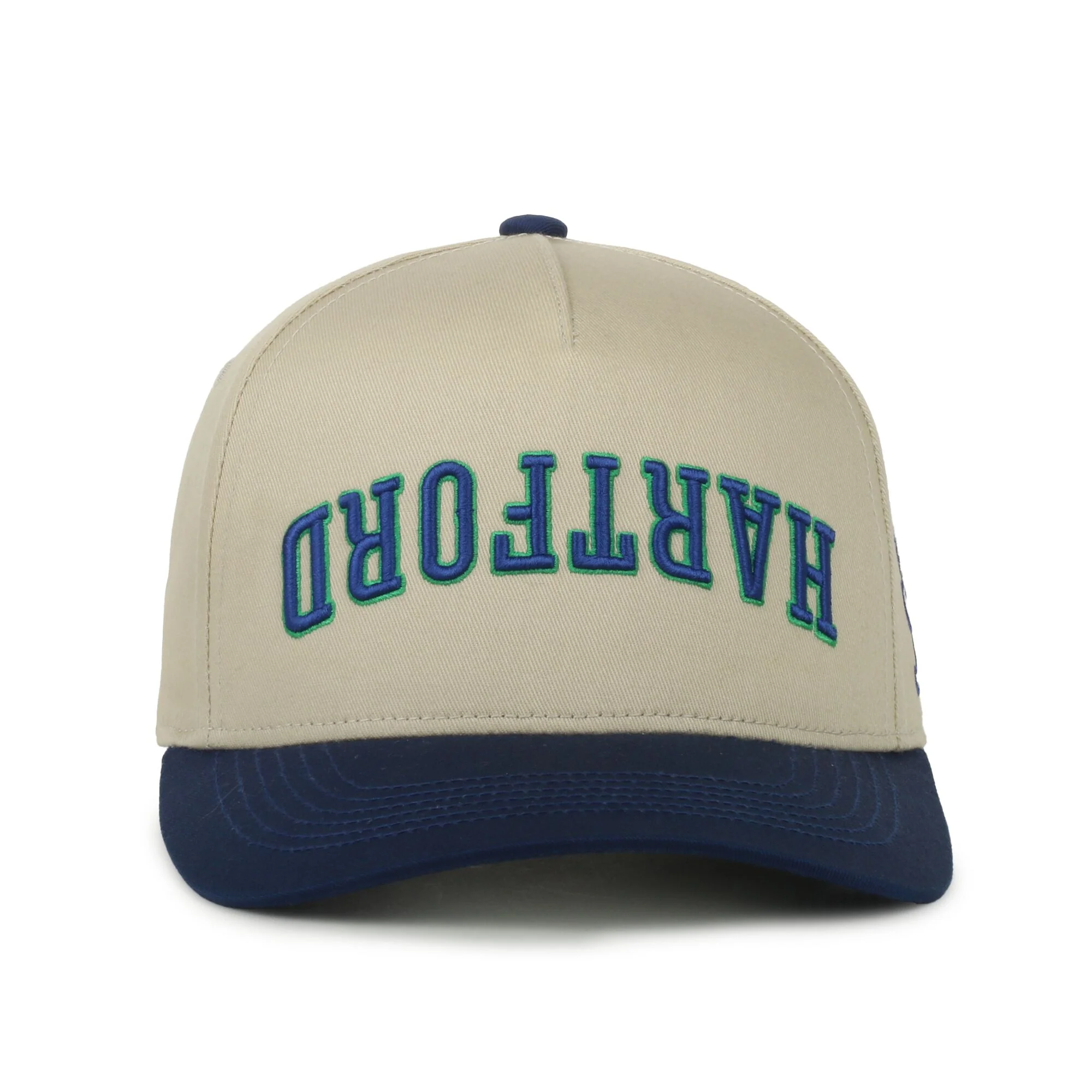Hartford Yard Goats OC Sports Big Fly Blue & Cream Snapback