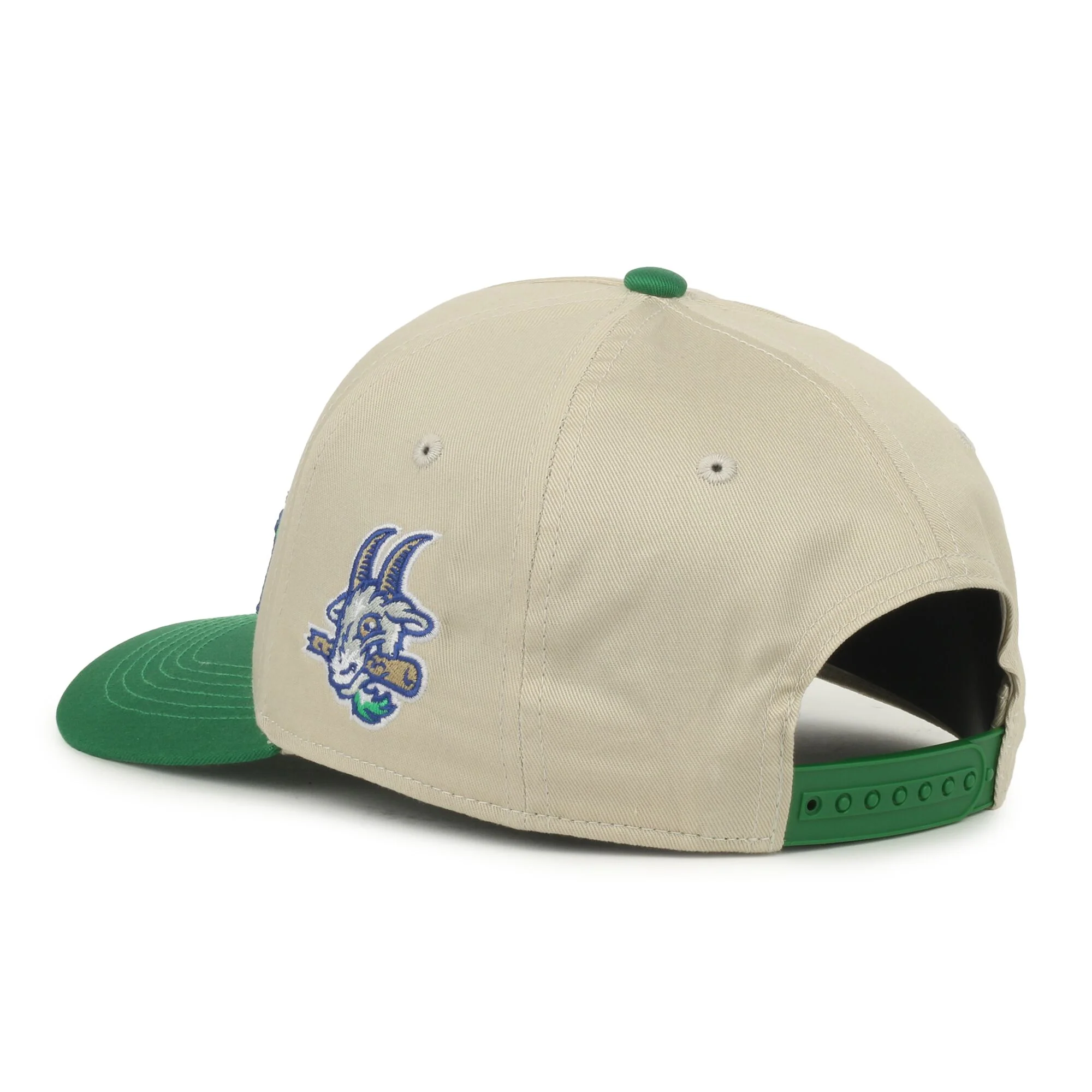 Hartford Yard Goats OC Sports Big Fly Green & Cream Snapback - Image 7