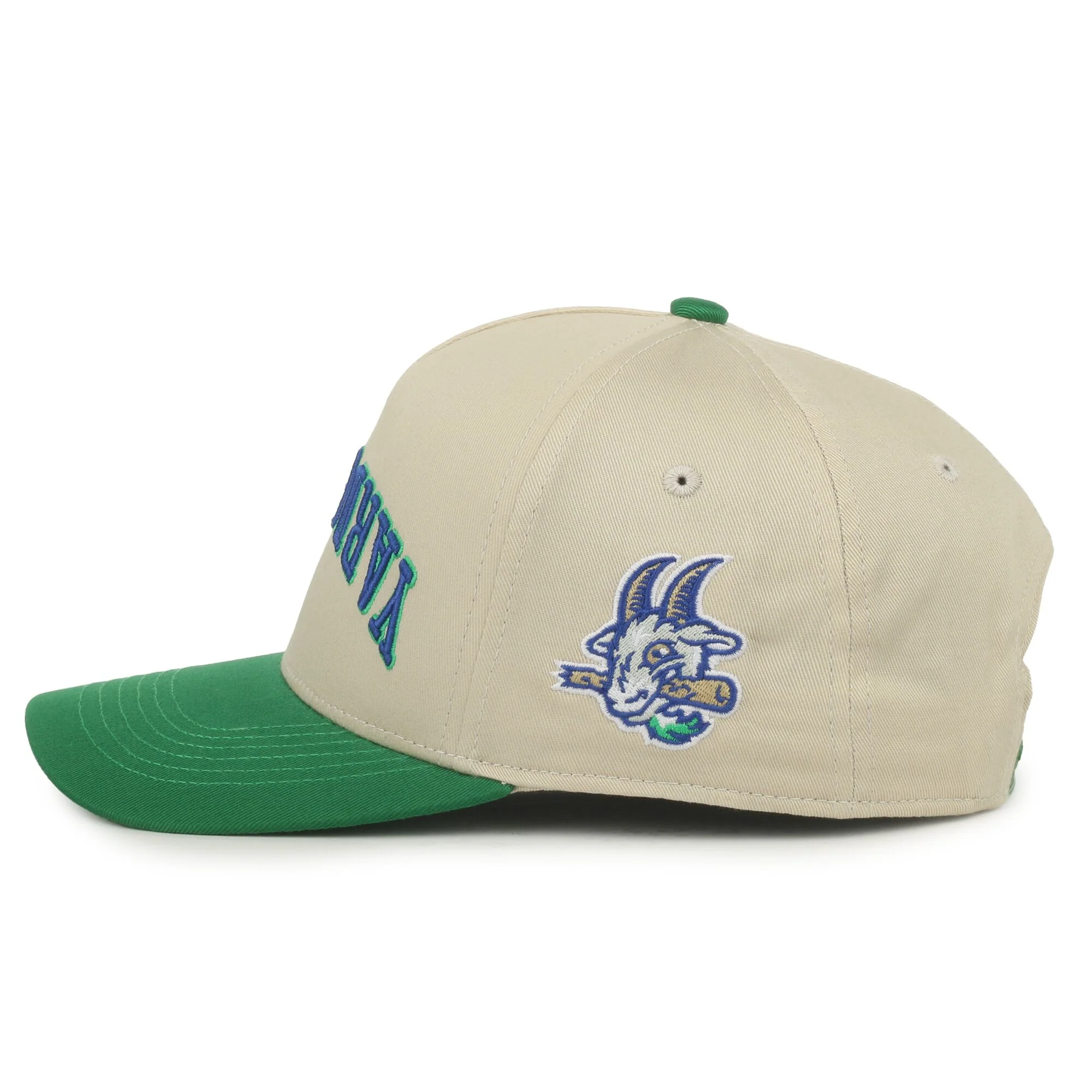 Hartford Yard Goats OC Sports Big Fly Green & Cream Snapback - Image 8