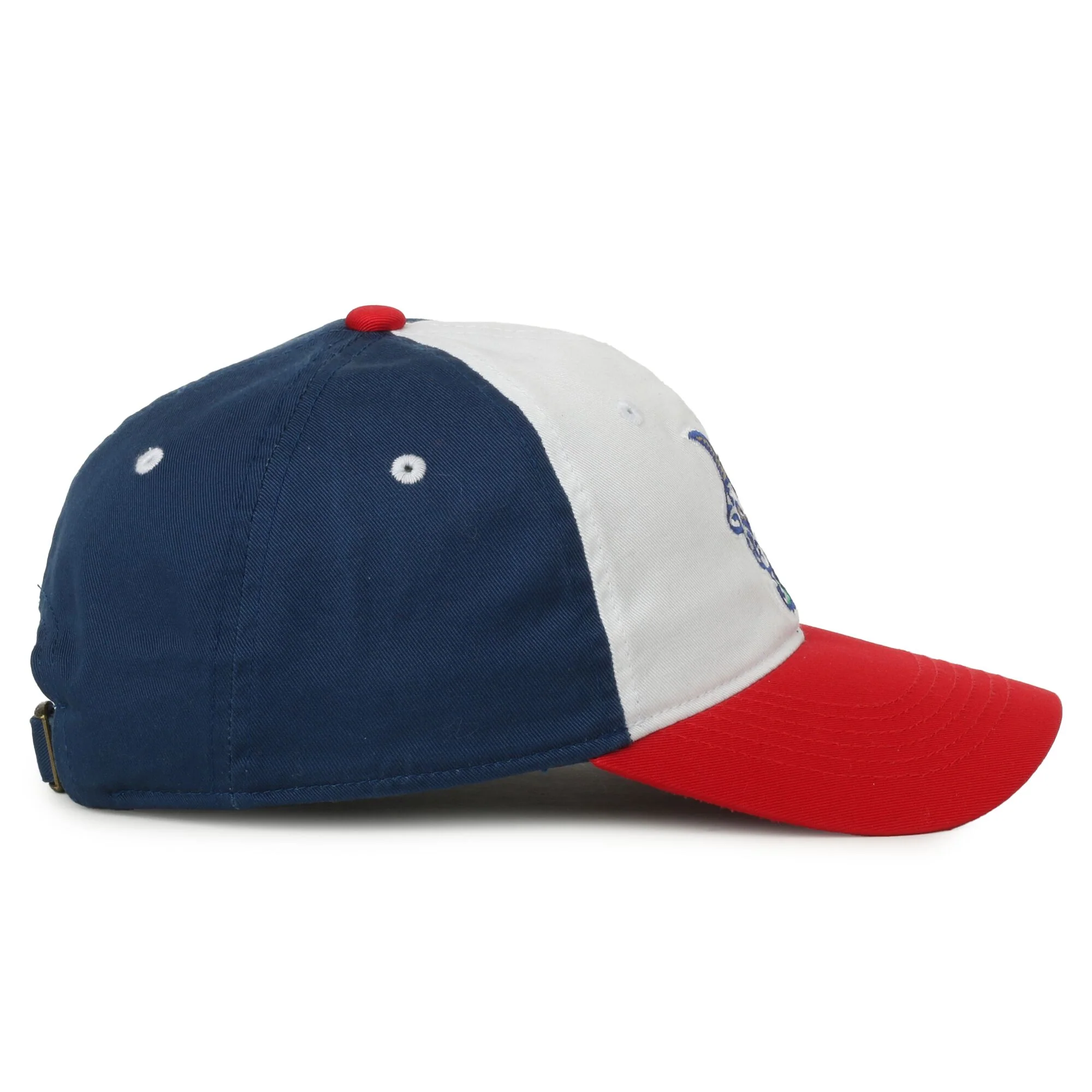 Hartford Yard Goats OC Sports Red, White & Blue Adjustable Cap - Image 4