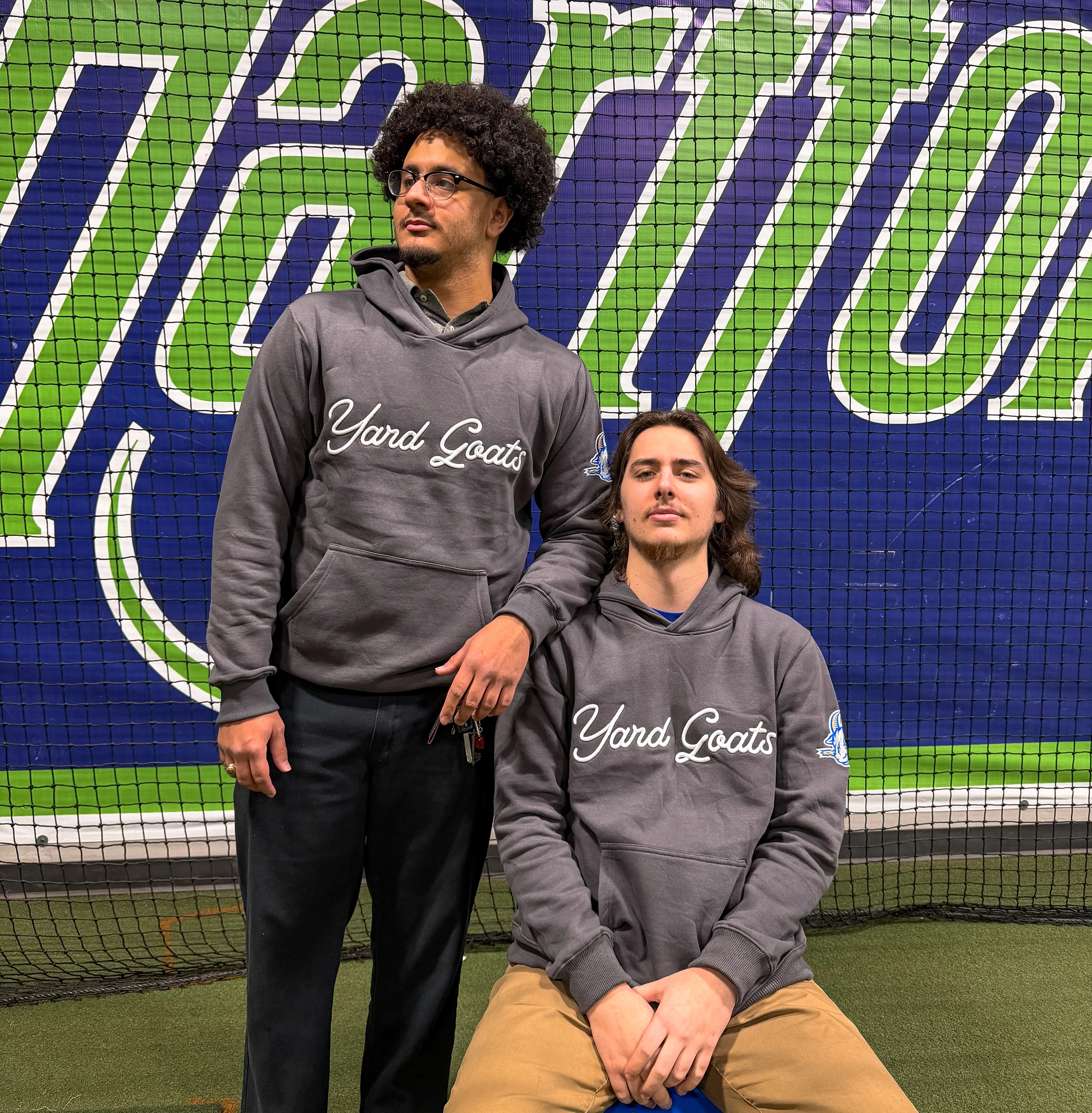 Hartford Yard Goats Official League 3D Embriodered hoodie - Image 2