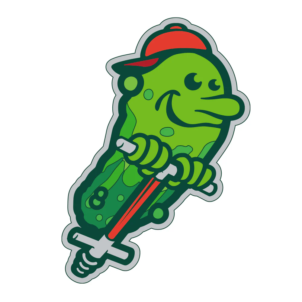 Hartford Yard Goats Bouncing Pickles Lapel Pin
